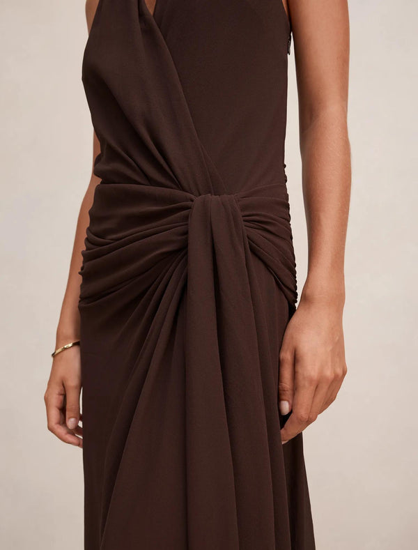 Cartia Wrap Maxi Dress Freckle
