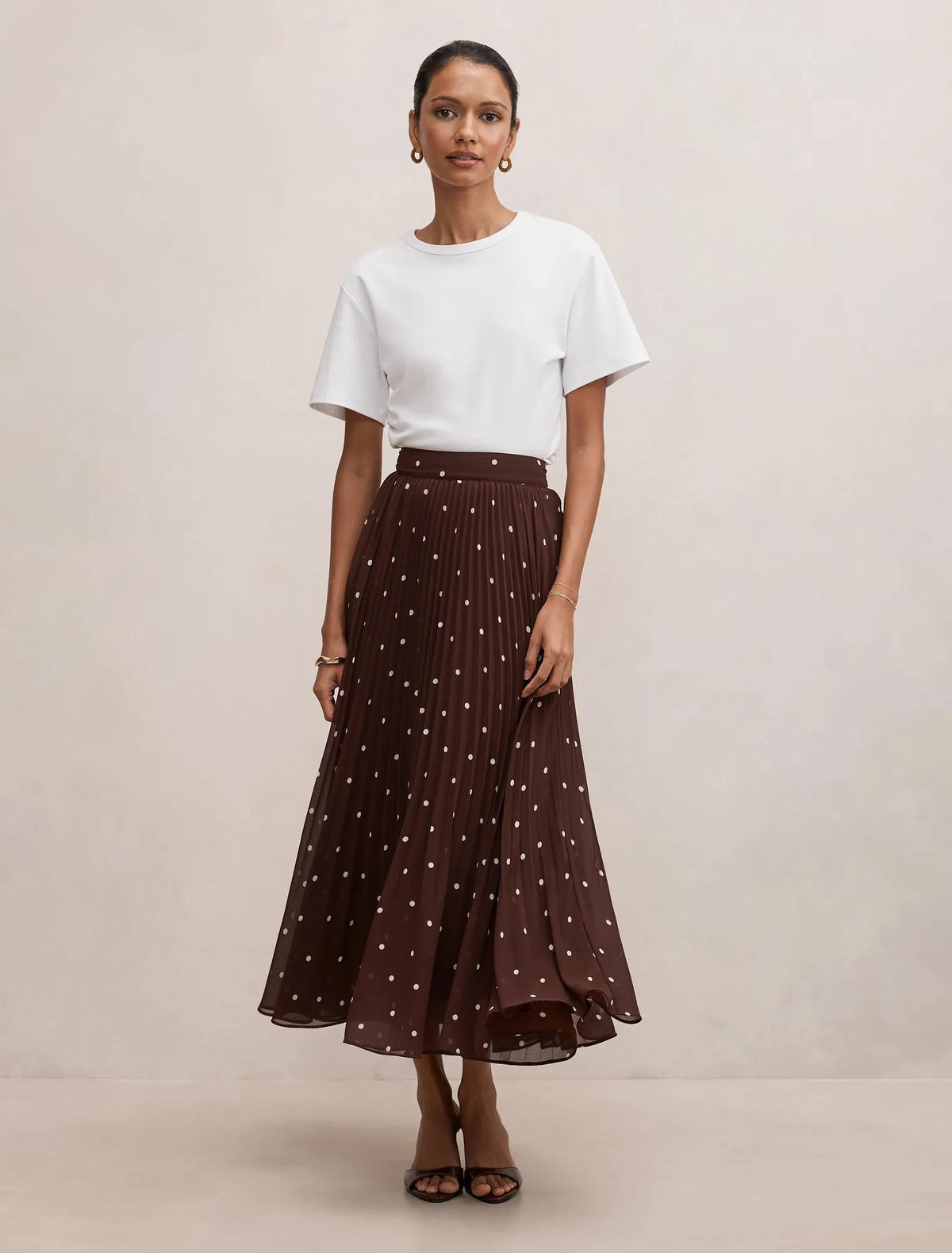 Aurora Petite Pleated Skirt Luxton Spot
