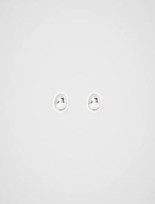 Simi Small Chunky Stud Earrings Silver_mannequin