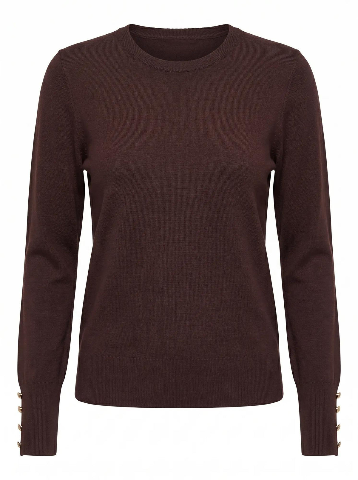 Katie Crew Neck Sweater Chocolate_mannequin