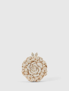 Signature Freya Fairytale Hardcase Clutch Gold_mannequin