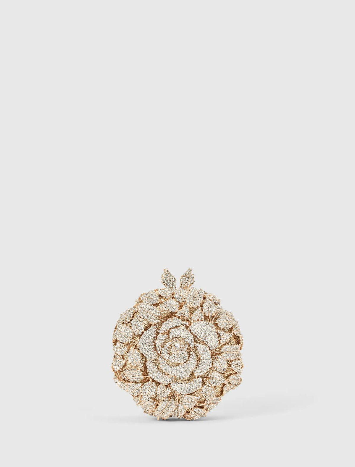 Signature Freya Fairytale Hardcase Clutch Gold_mannequin
