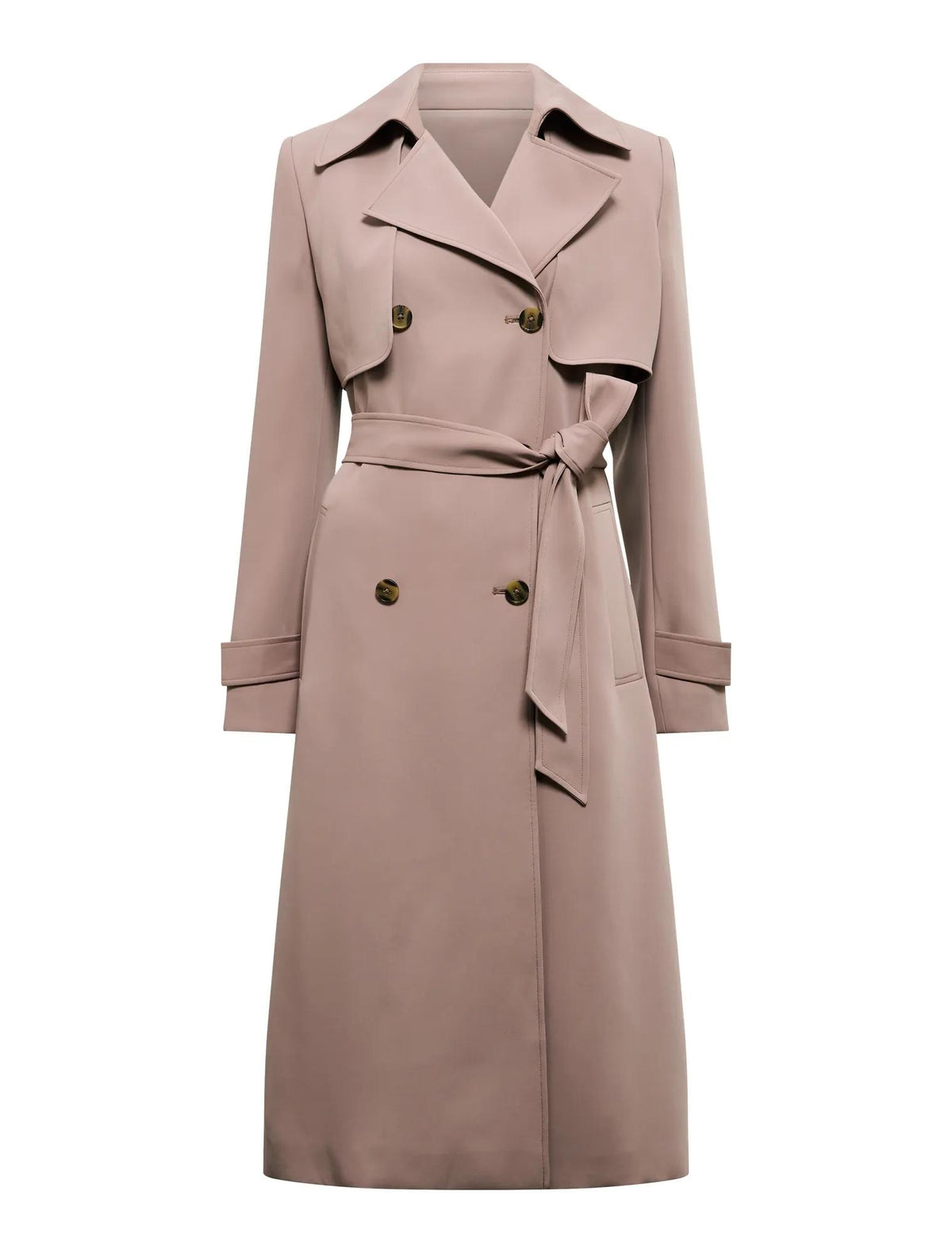 Delilah Soft Trench Coat Soft Mocha Set_mannequin
