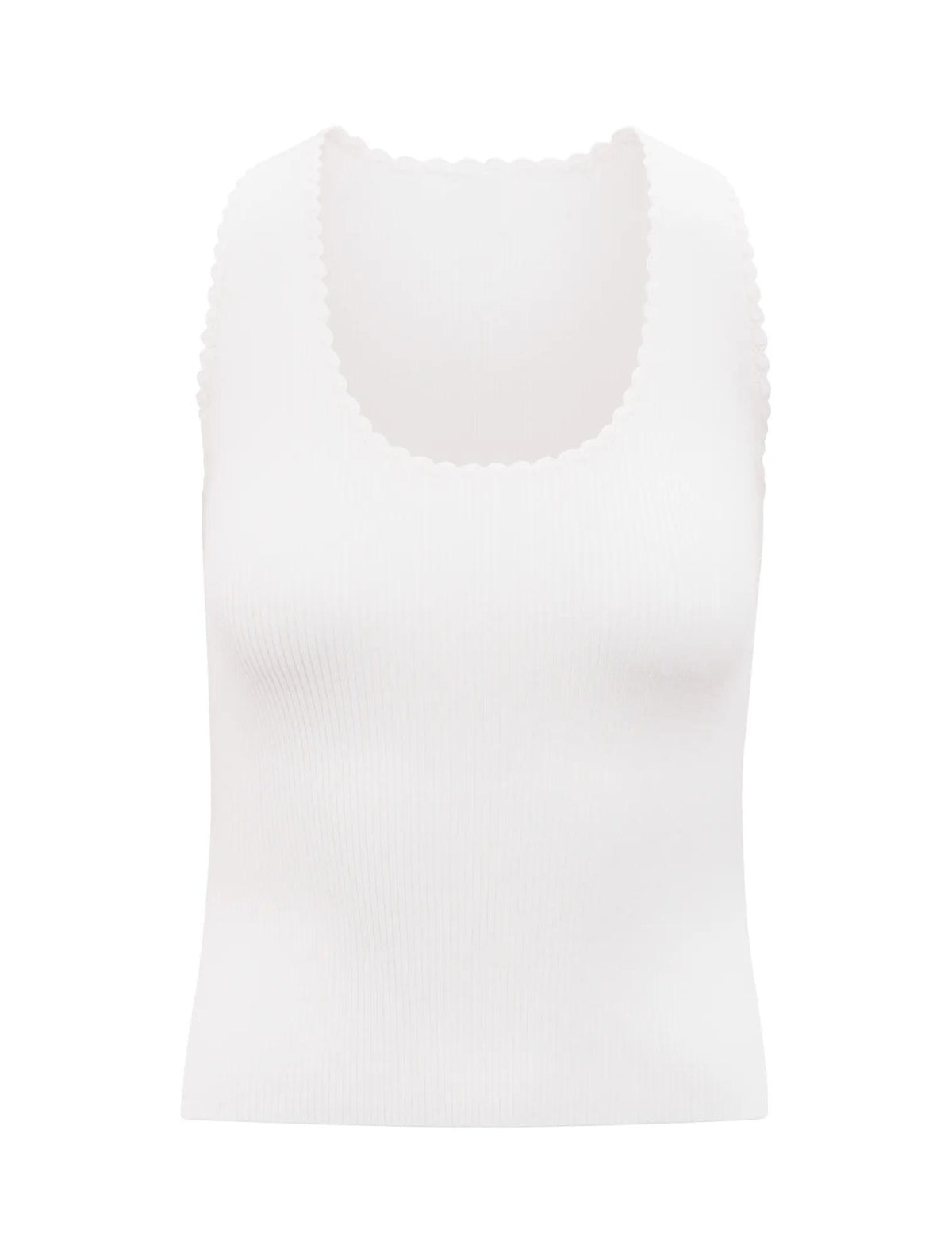 Bree Crochet Detail Knit Tank Top Porcelain_mannequin