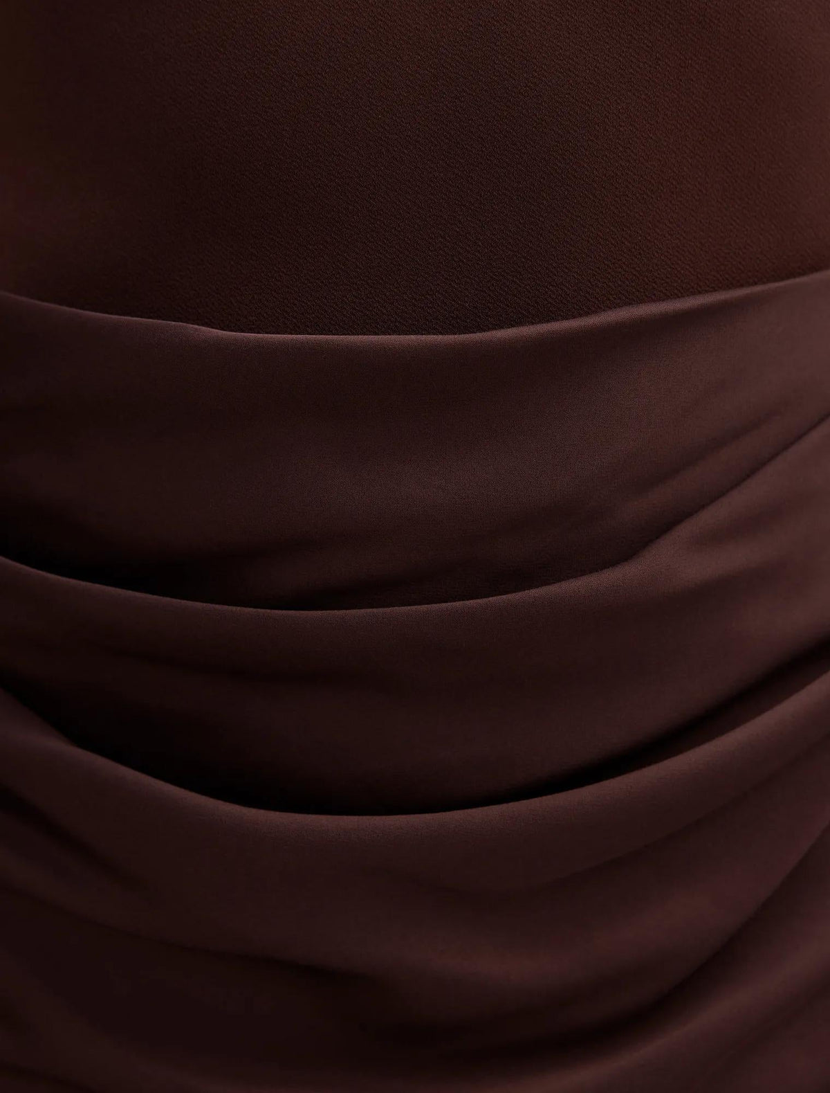 Briella Boat Neck Drape Maxi Dress Dark Chocolate
