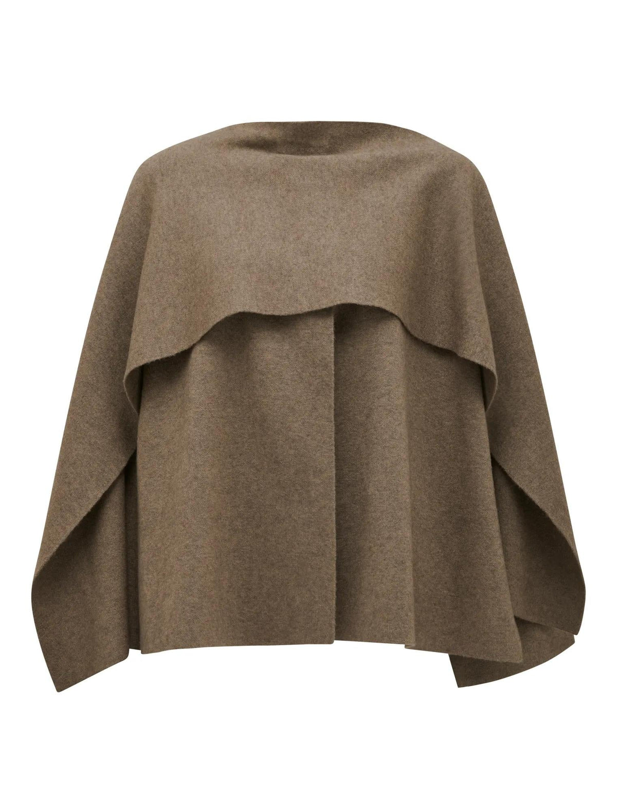 Tabitha Knitted Cape Mocha