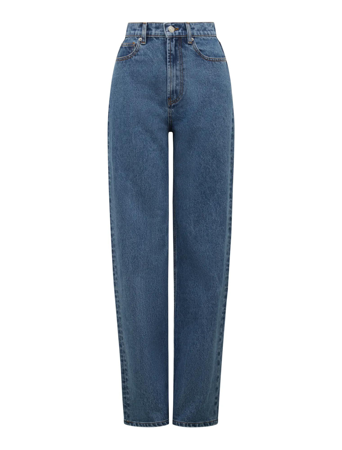 Cloe Straight Leg Jeans Mid Wash_mannequin
