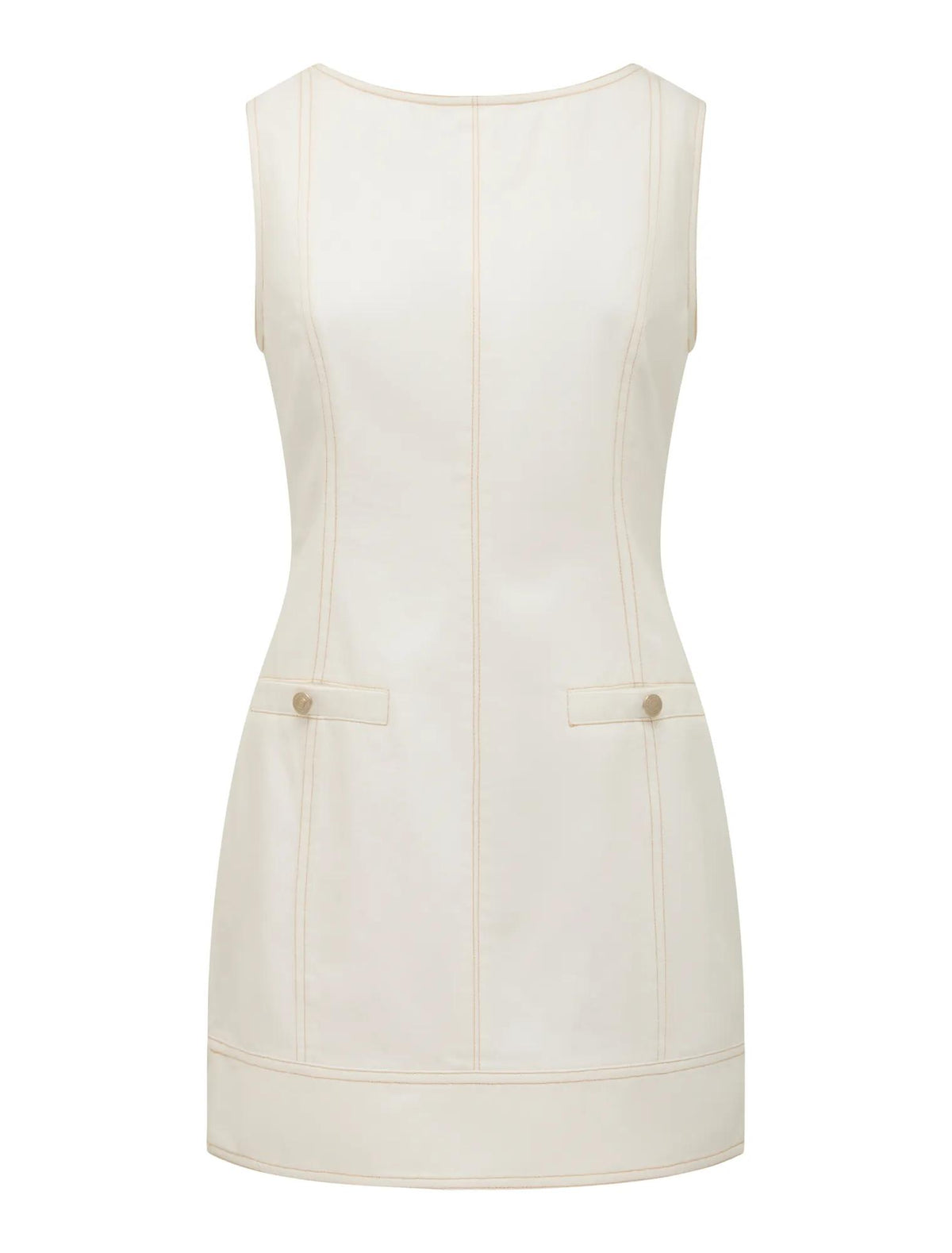 Spencer Denim Mini Dress Porcelain_mannequin