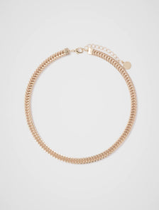 Amaya Chunky Link Necklace Gold_mannequin