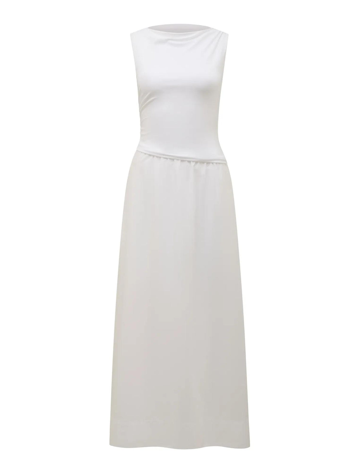 Felicity Asymmetric 2-in-1 Midi Dress Porcelain_mannequin