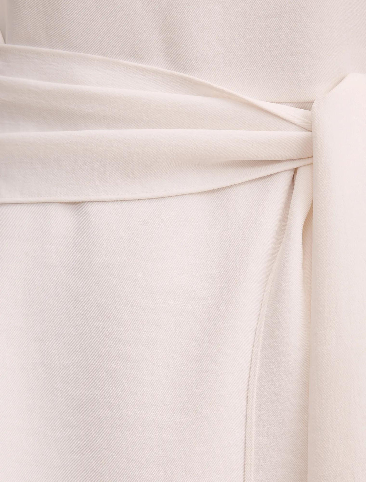 Peony Tie Front Mini Dress Lily White