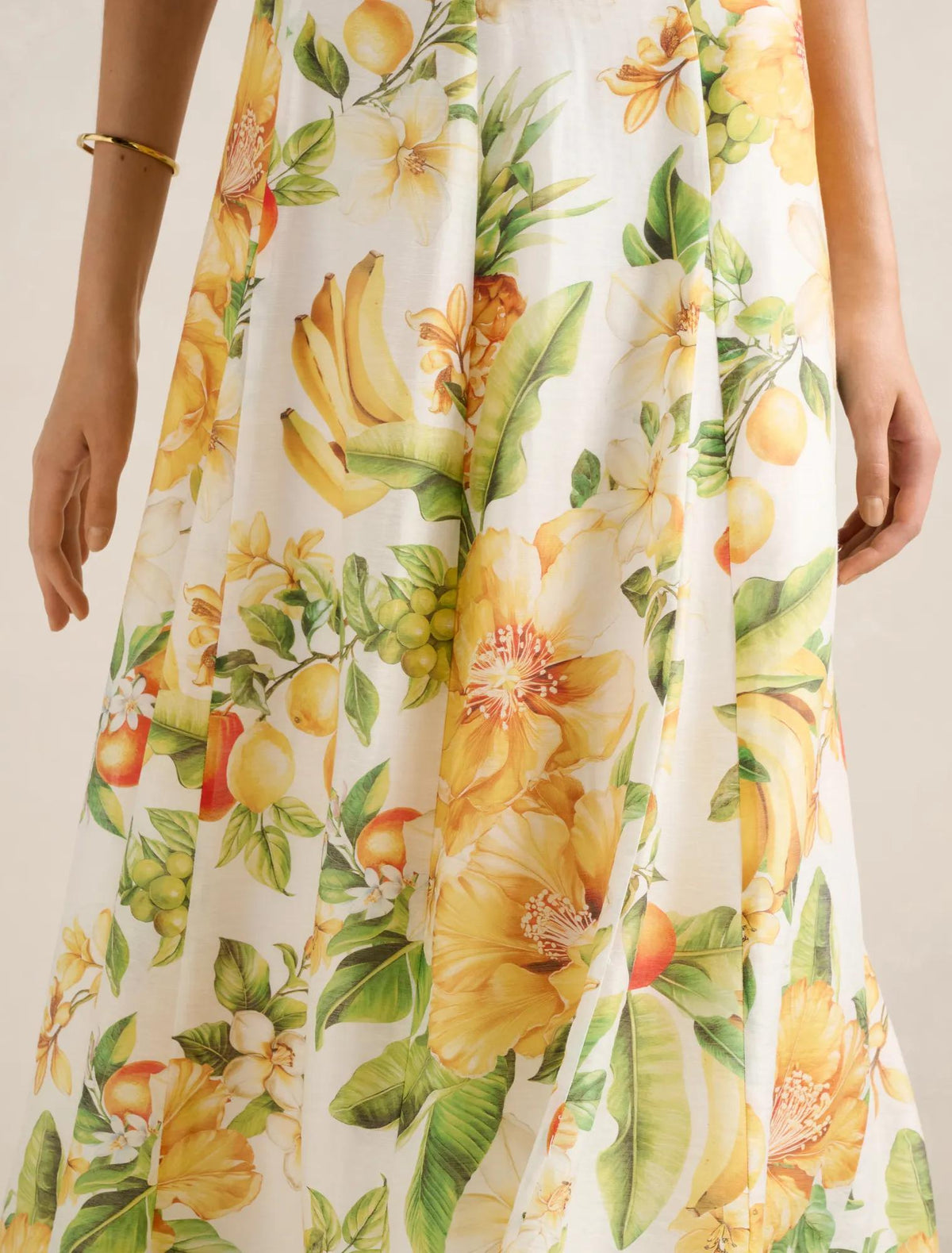 Alina Circle Midi Skirt Domenica Floral Co-ord