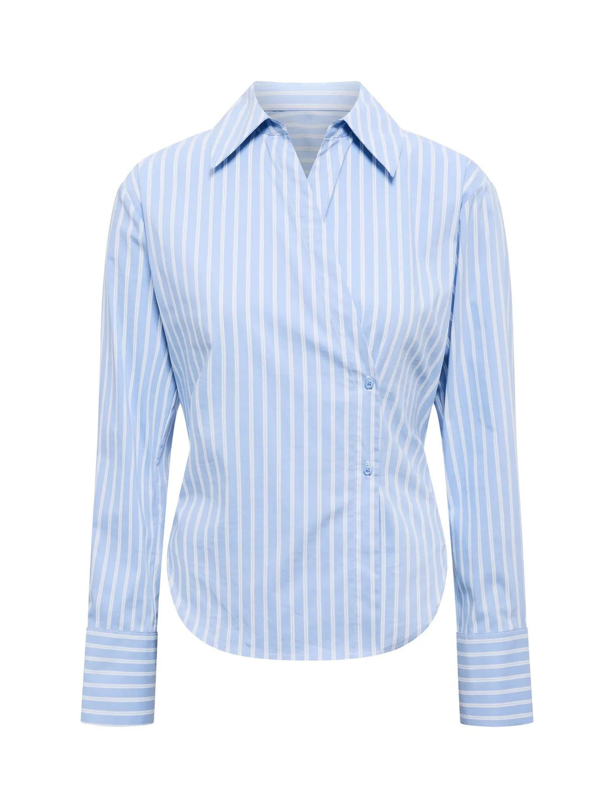 Tina Tie Back Shirt Blue Stripe