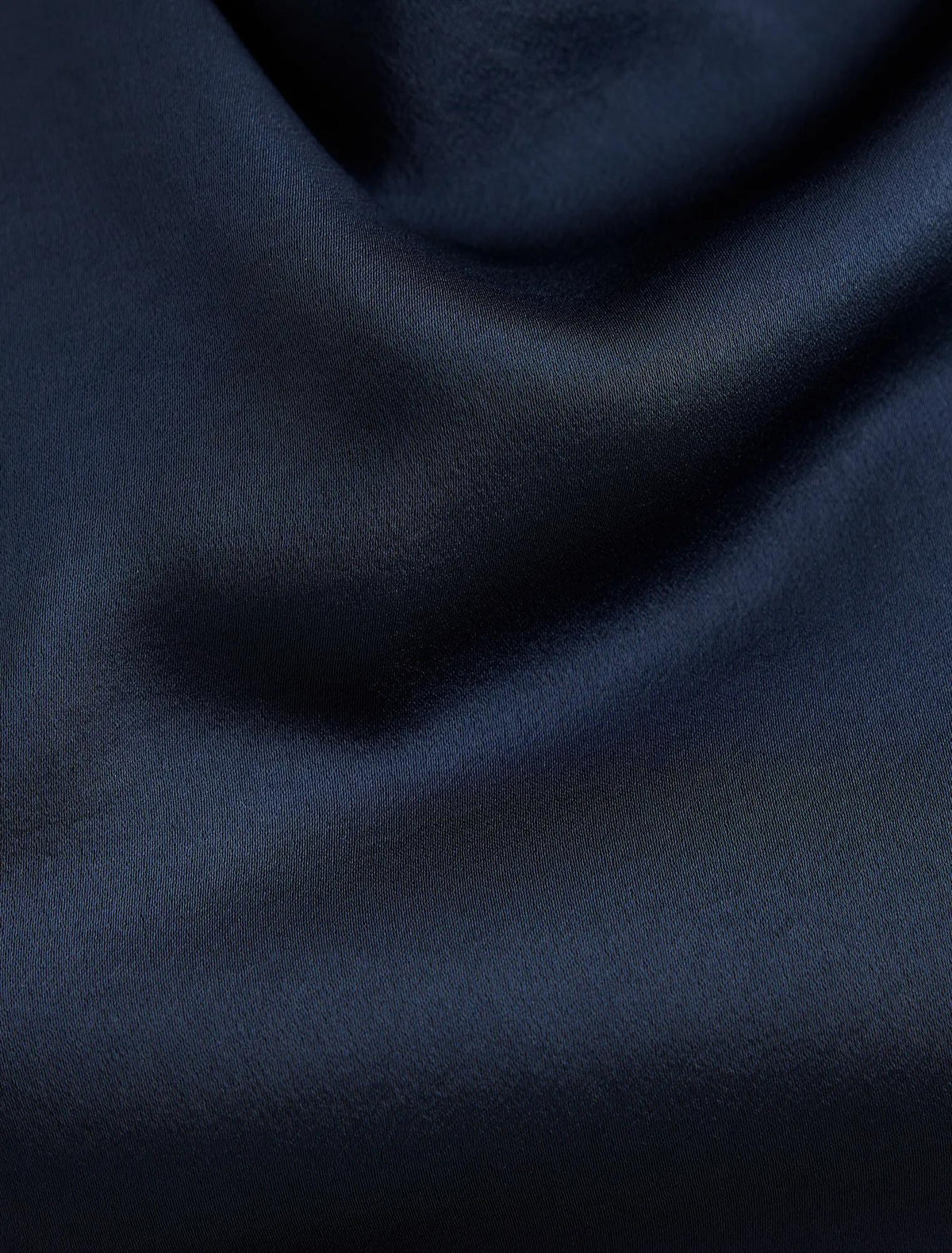 Genevieve Satin Drape Maxi Dress Navy