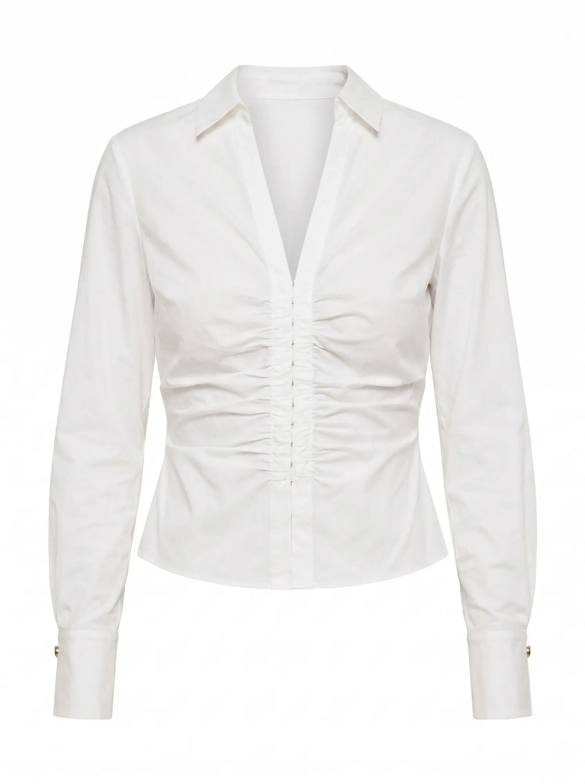 Ainsley Gathered Shirt Porcelain