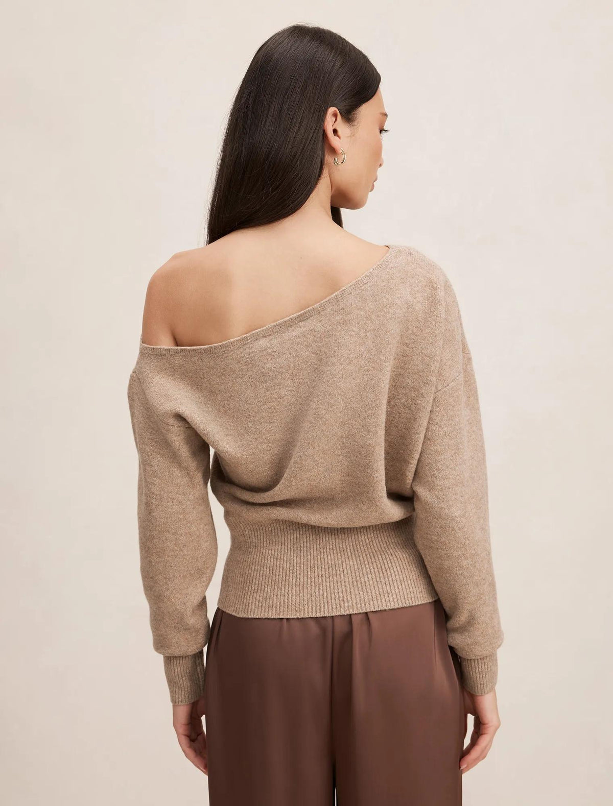 Emerson Asymmetric Sweater Mocha