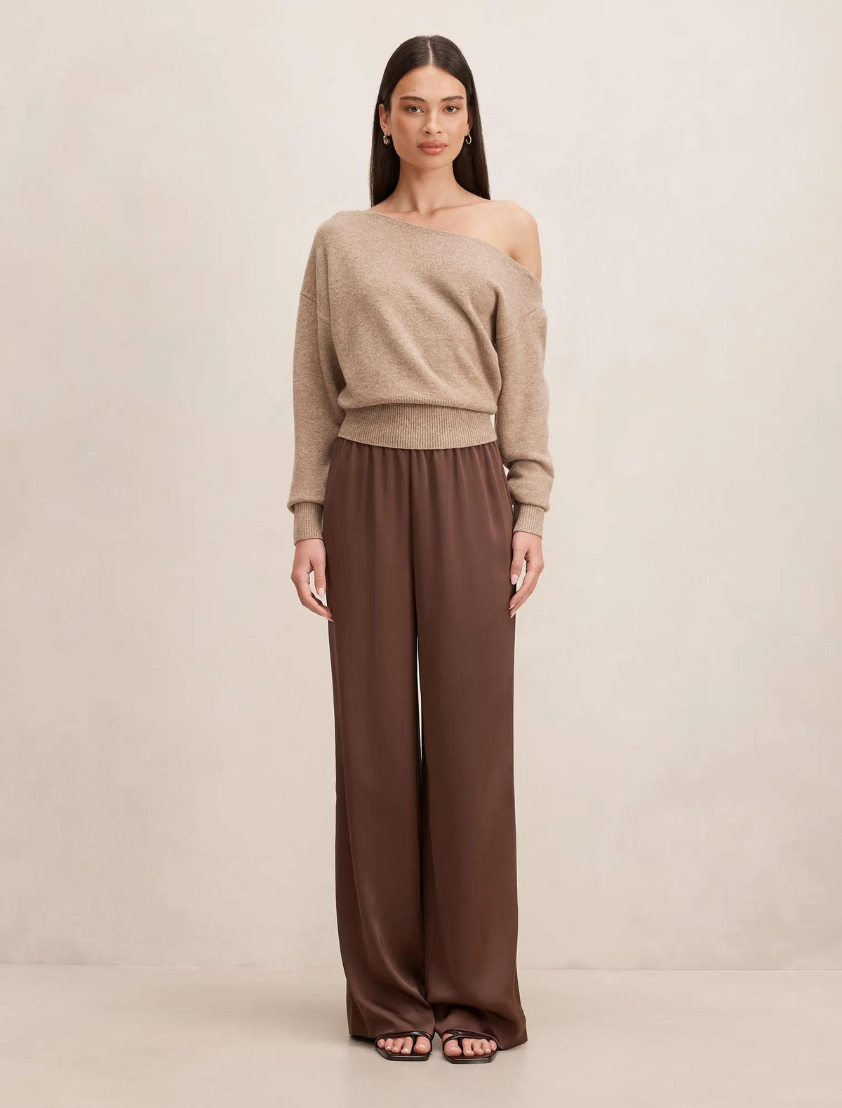 Emerson Asymmetric Sweater Mocha