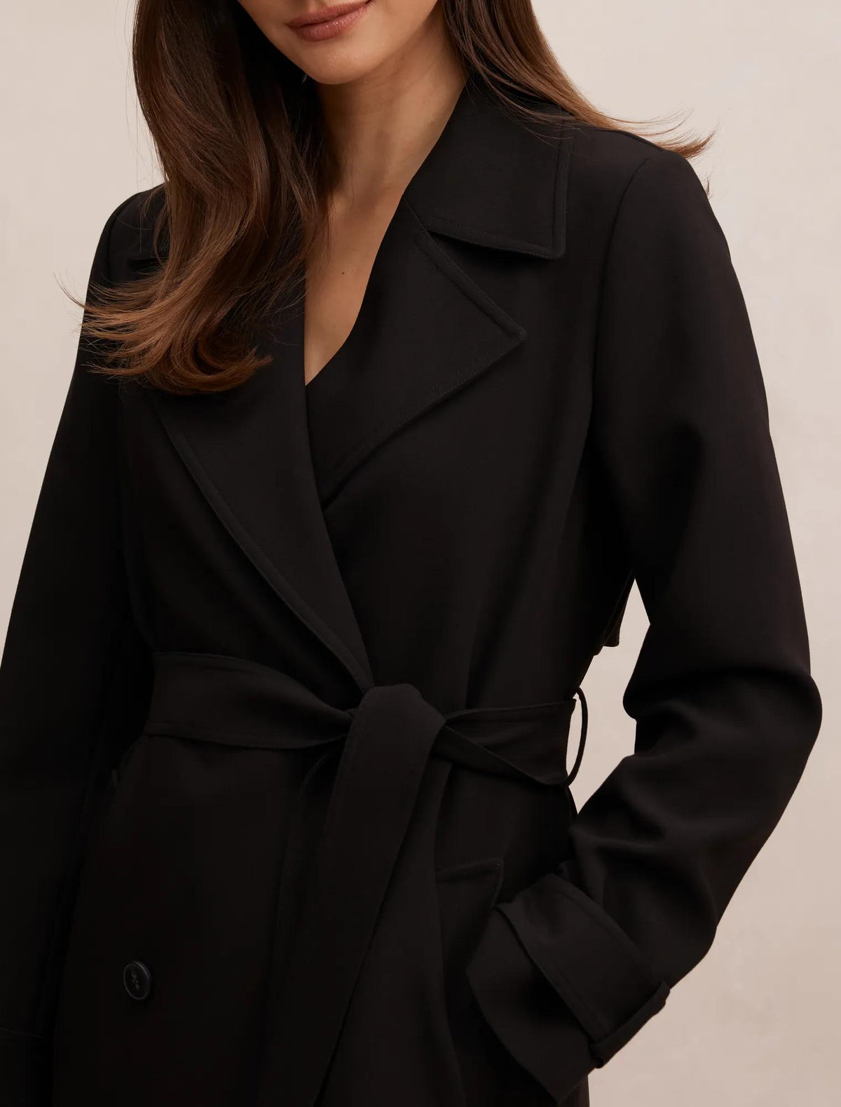 Lilah Trench Coat Black