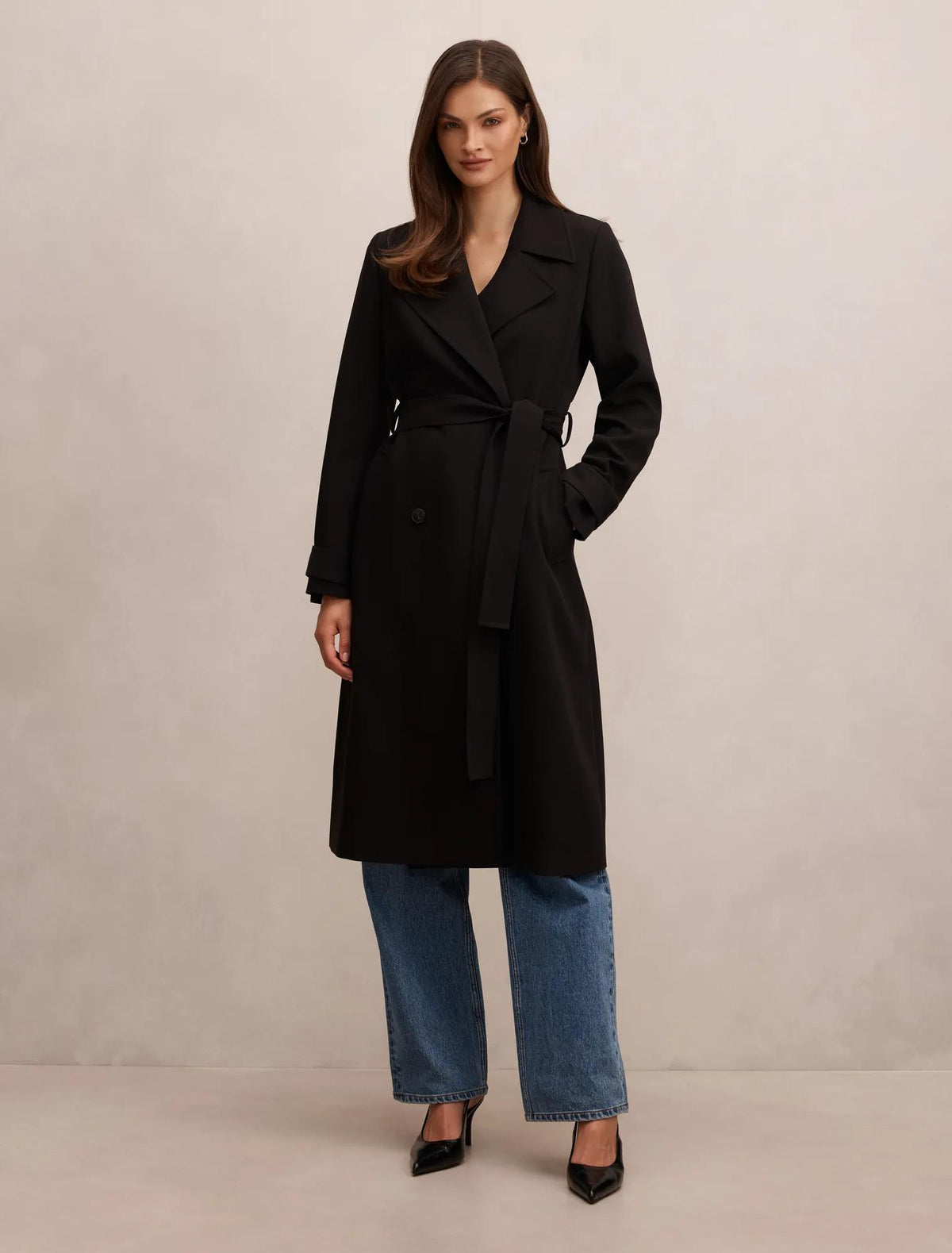 Lilah Trench Coat Black
