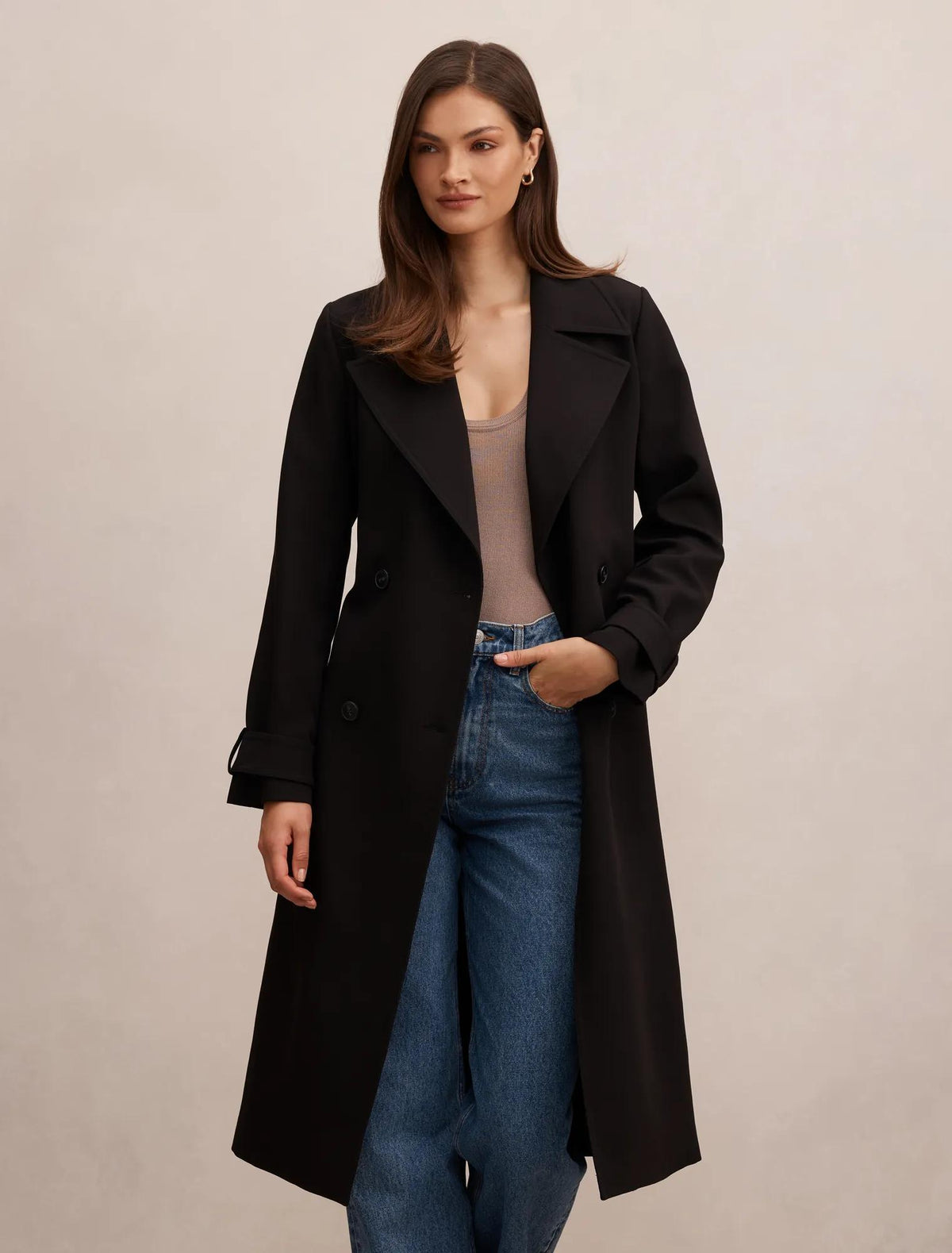 Lilah Trench Coat Black