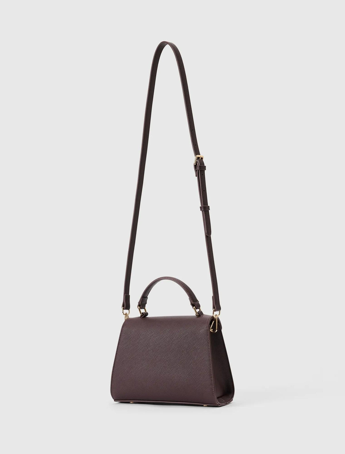 Mietta Lock Top Handle Bag Chocolate