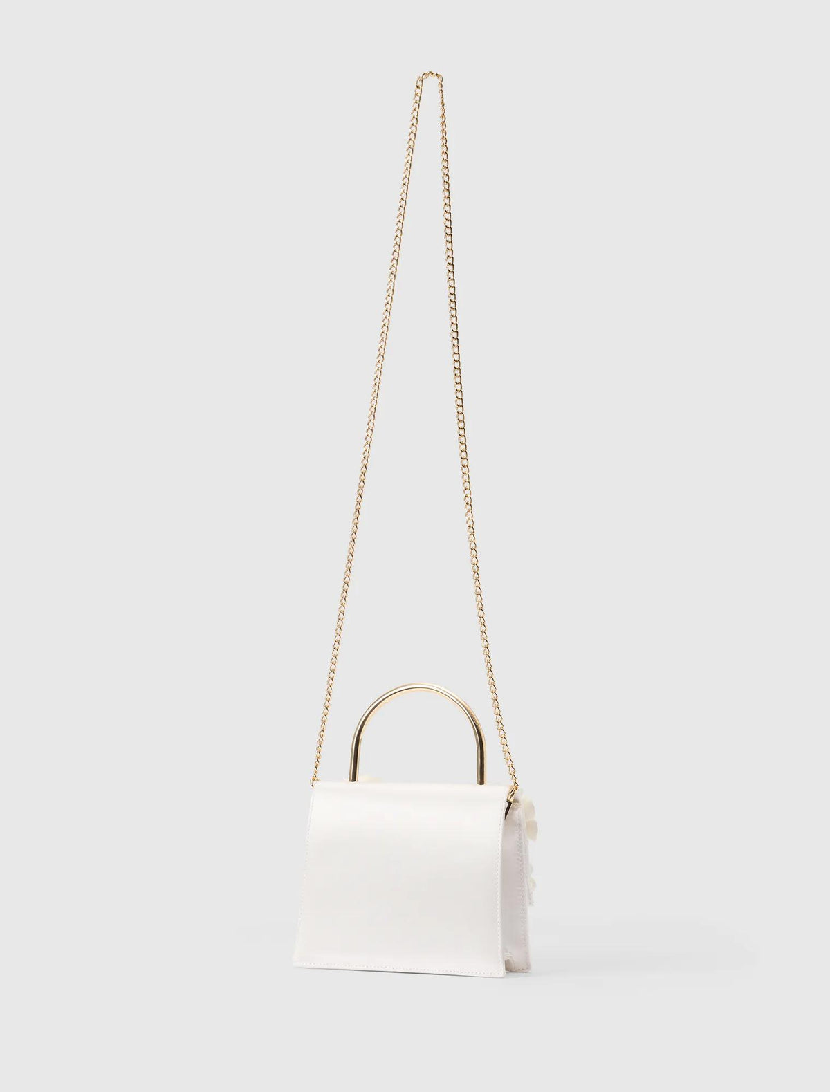 Fifi Flower Top Handle Bag Ivory_mannequin