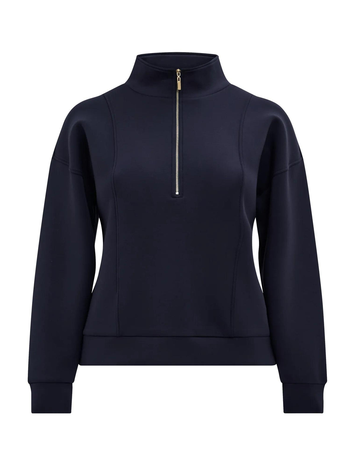Heidi Curve Seam Detail Lounge Jumper Navy_mannequin