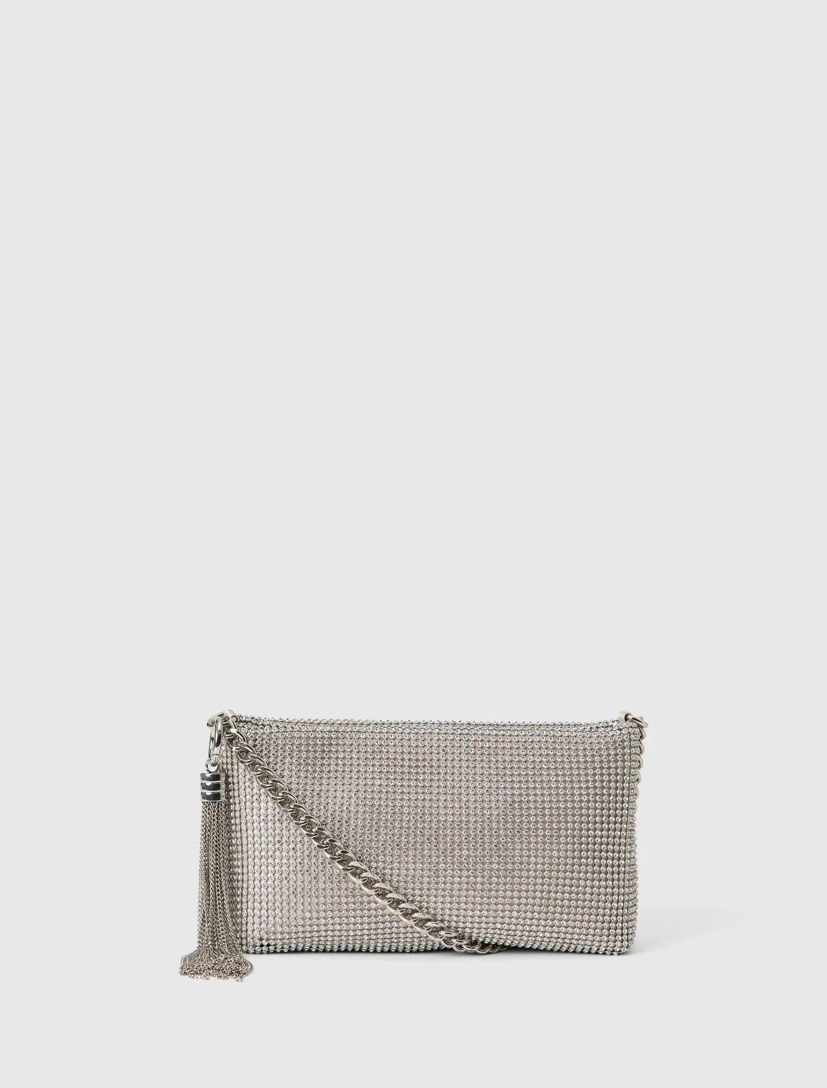 Keisha Soft Sparkle Clutch Silver_mannequin