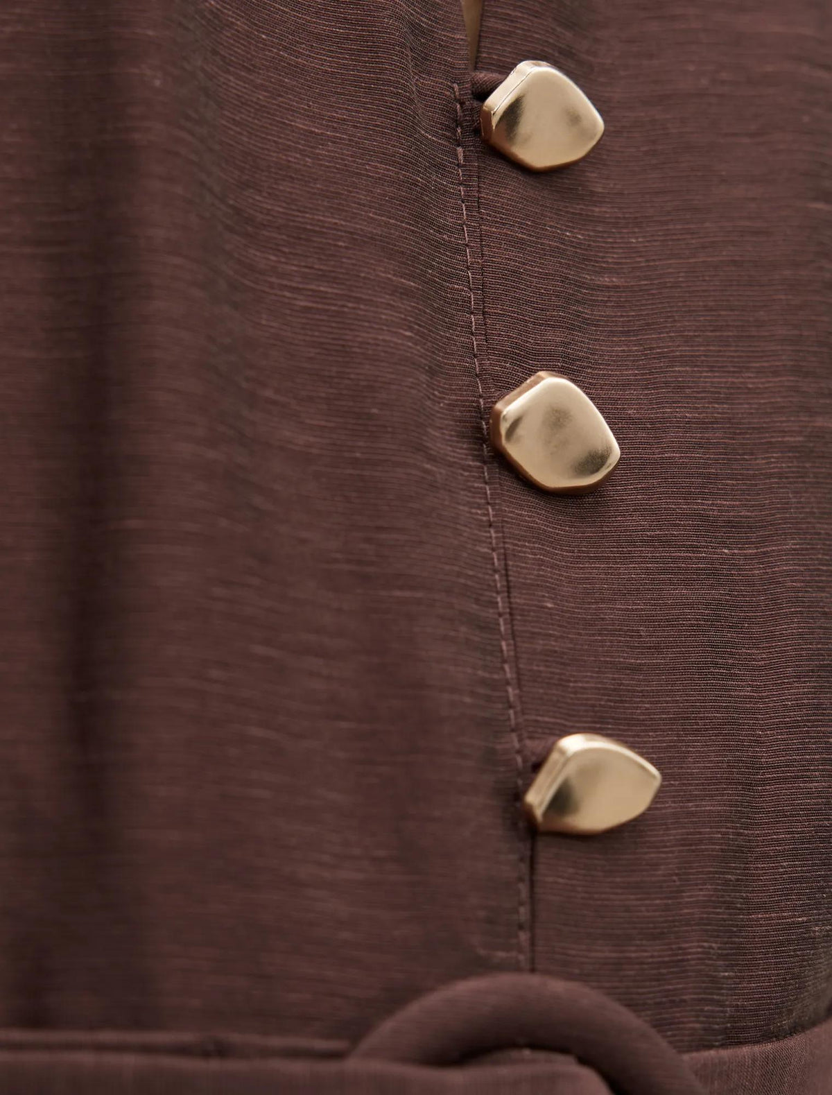 Elena Petite Midi Dress Chocolate