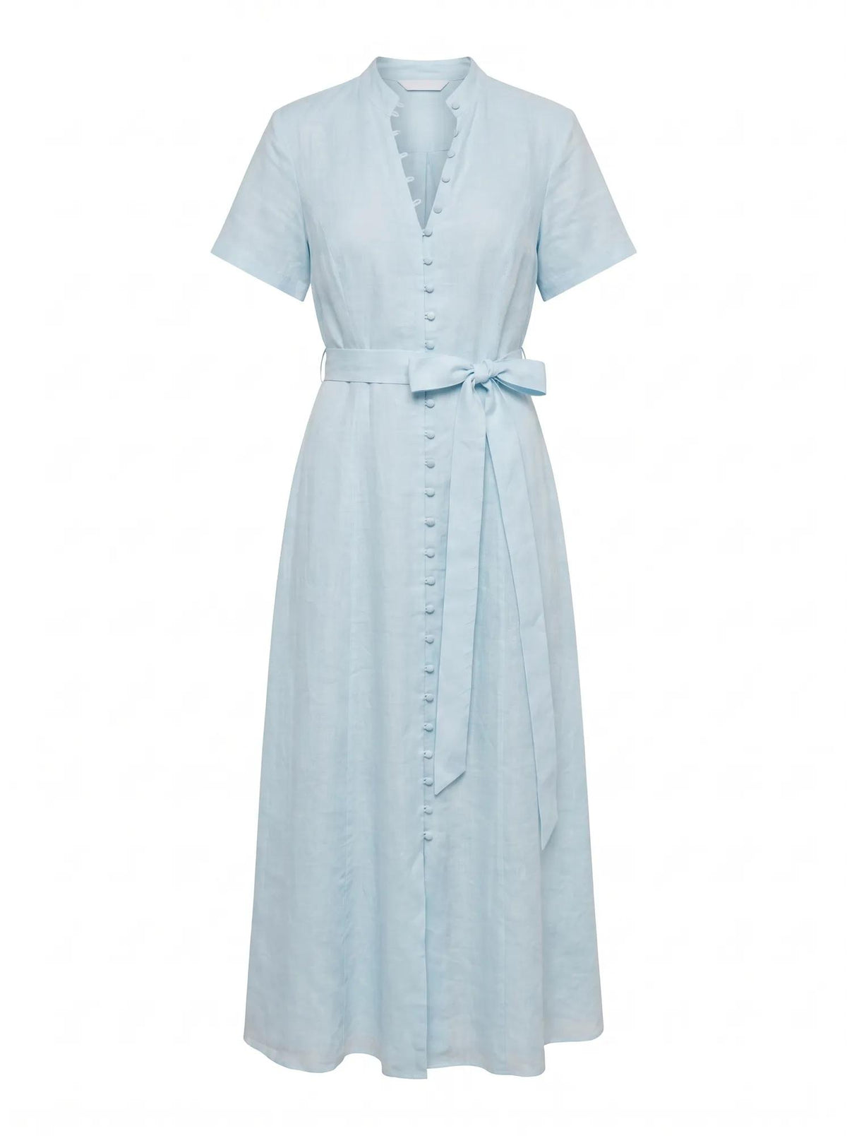 Therese Short Sleeve Midi Dress Seafoam Aqua_mannequin