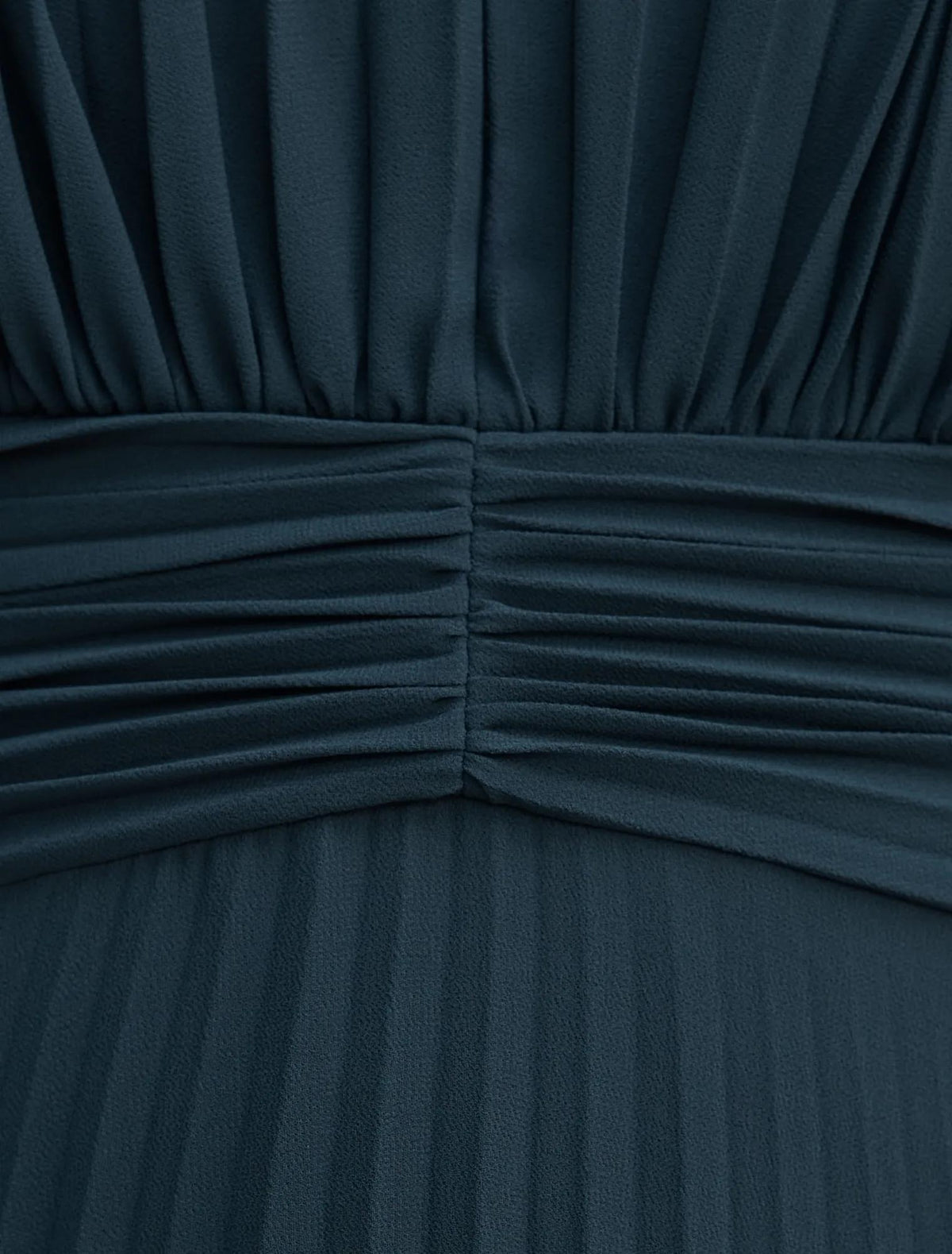 Leia Pleated Cape Maxi Dress Crystal Teal