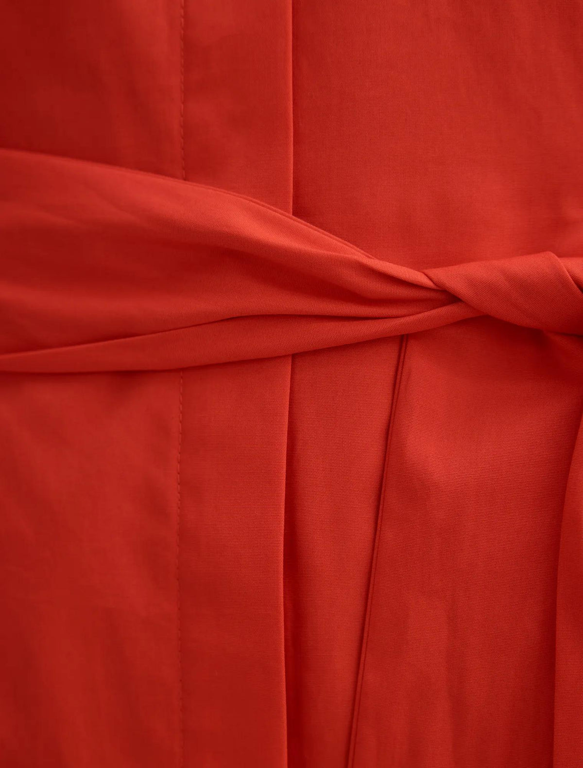 Sally Cotton Shirt Midi Dress Red