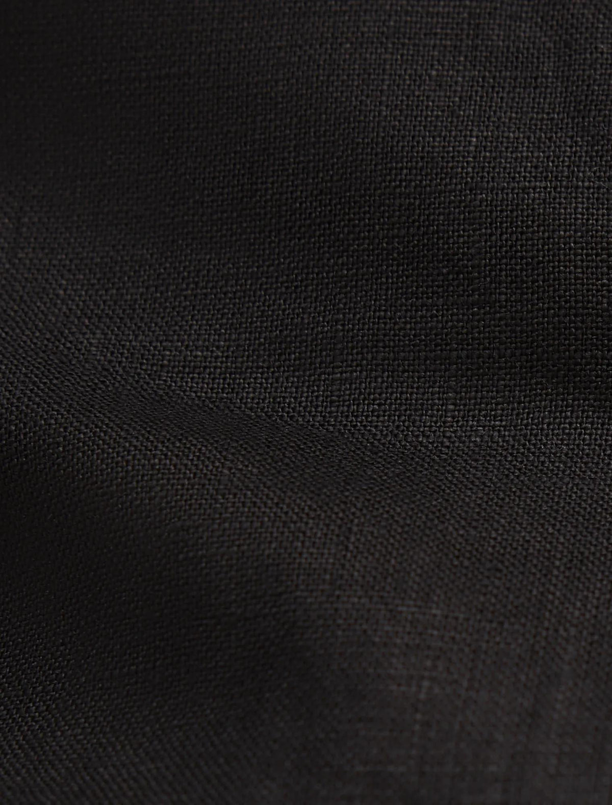 Ayla Keyhole Linen Top Black