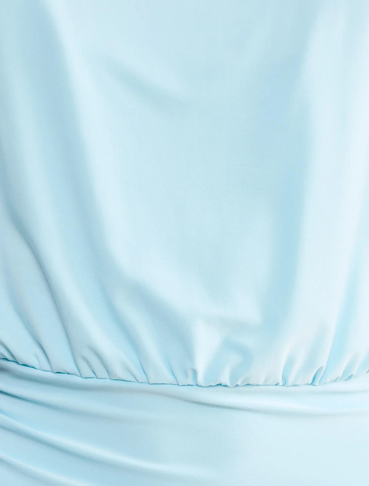 Piper Cinched Flutter Sleeve Top Blue Glow