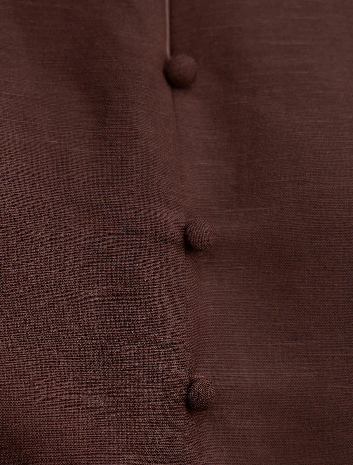 Naia Bubble Hem Top Chocolate