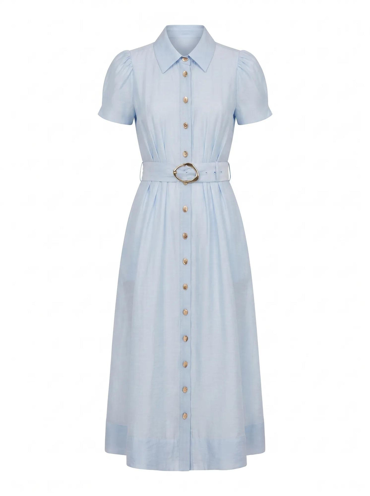 Avery Petite Short Sleeve Midi Bluebell_mannequin