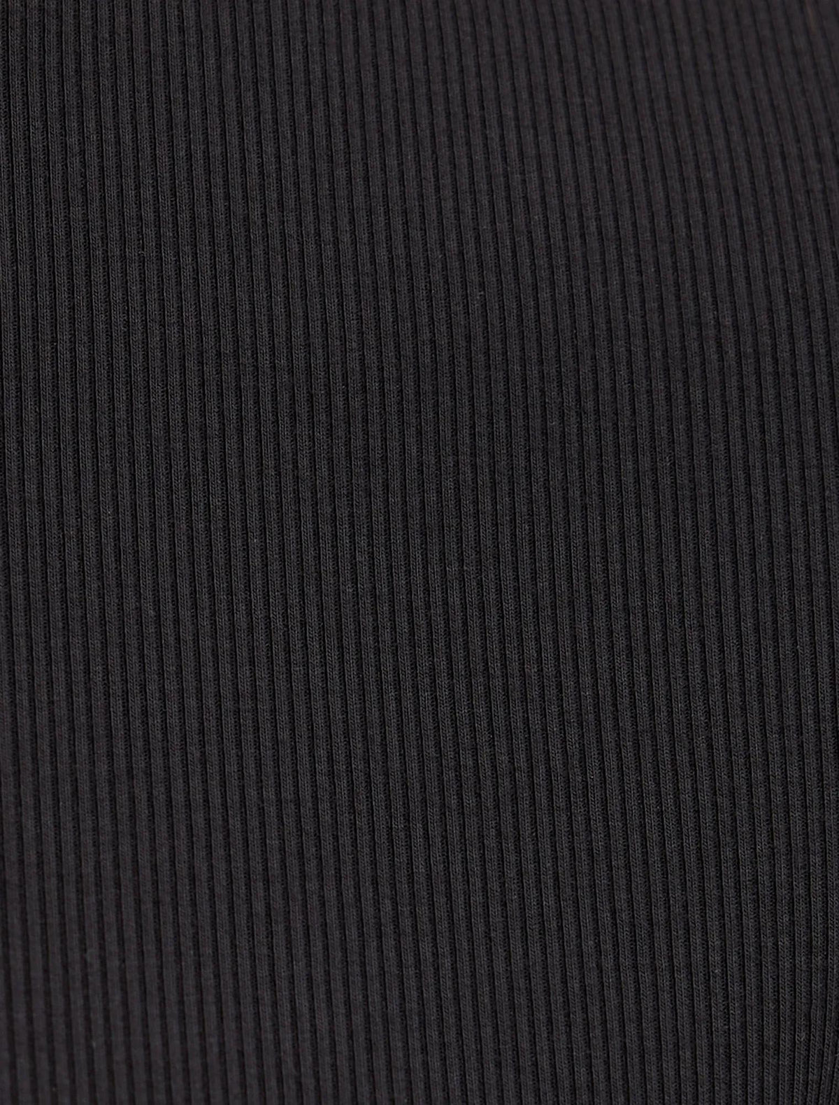 Nina Lace Trim Tee Black
