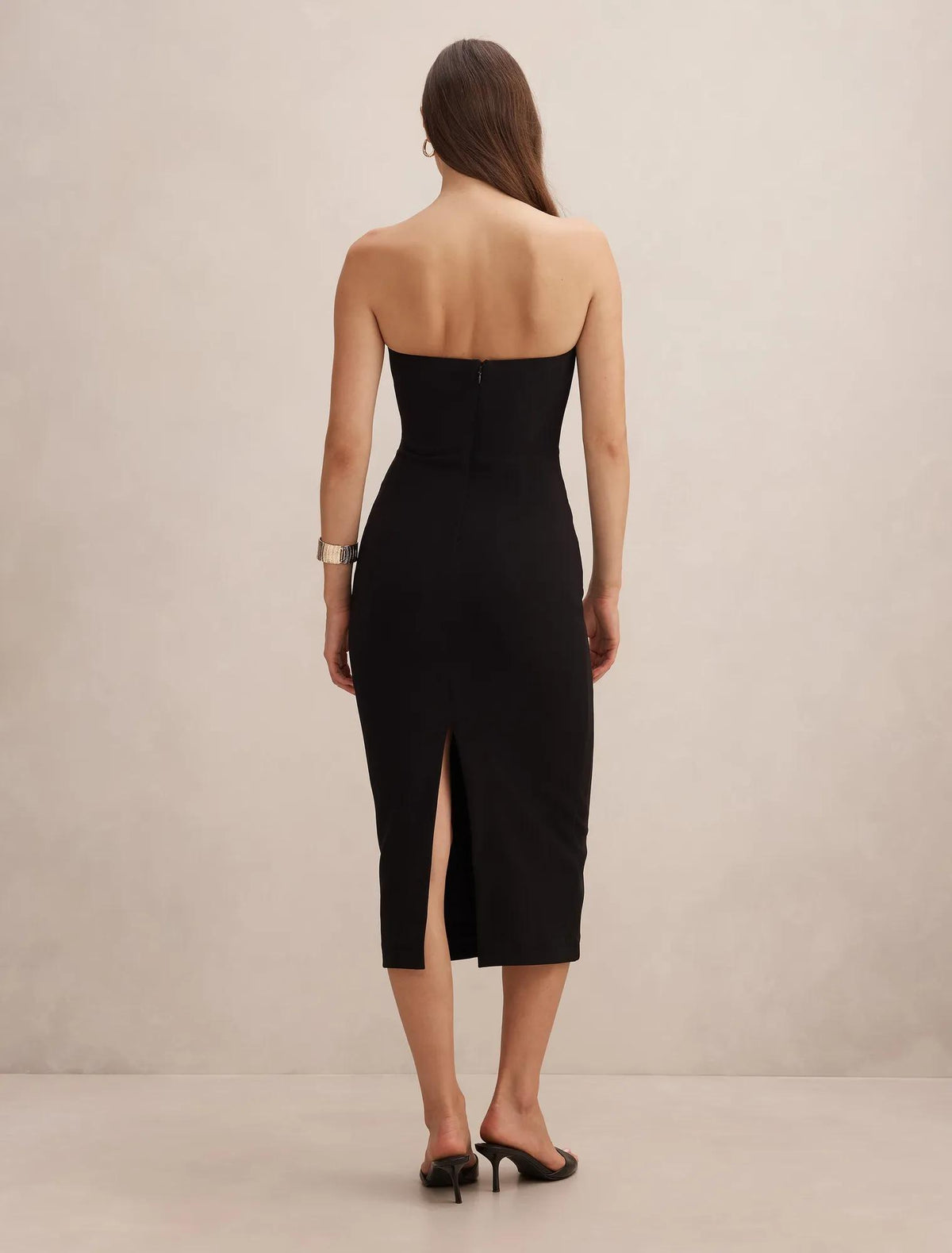Betty Strapless Bodycon Dress Black