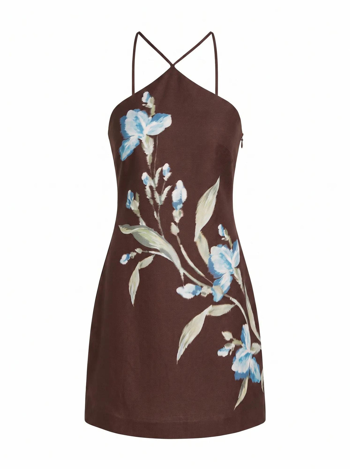 Beau Halter Neck Mini Dress Halifax Floral_mannequin