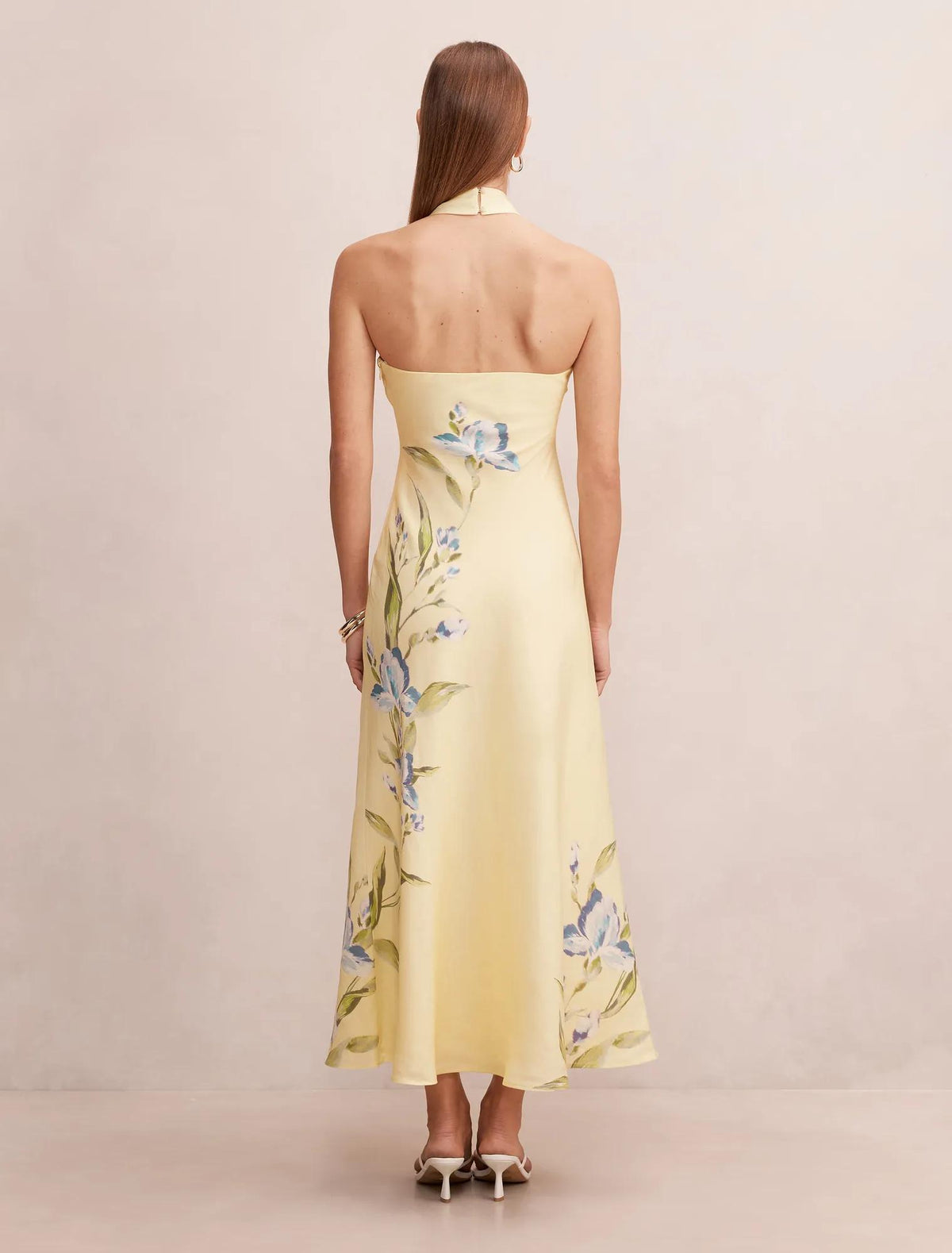 Tabitha Halter Neck Midi Light Halifax Floral
