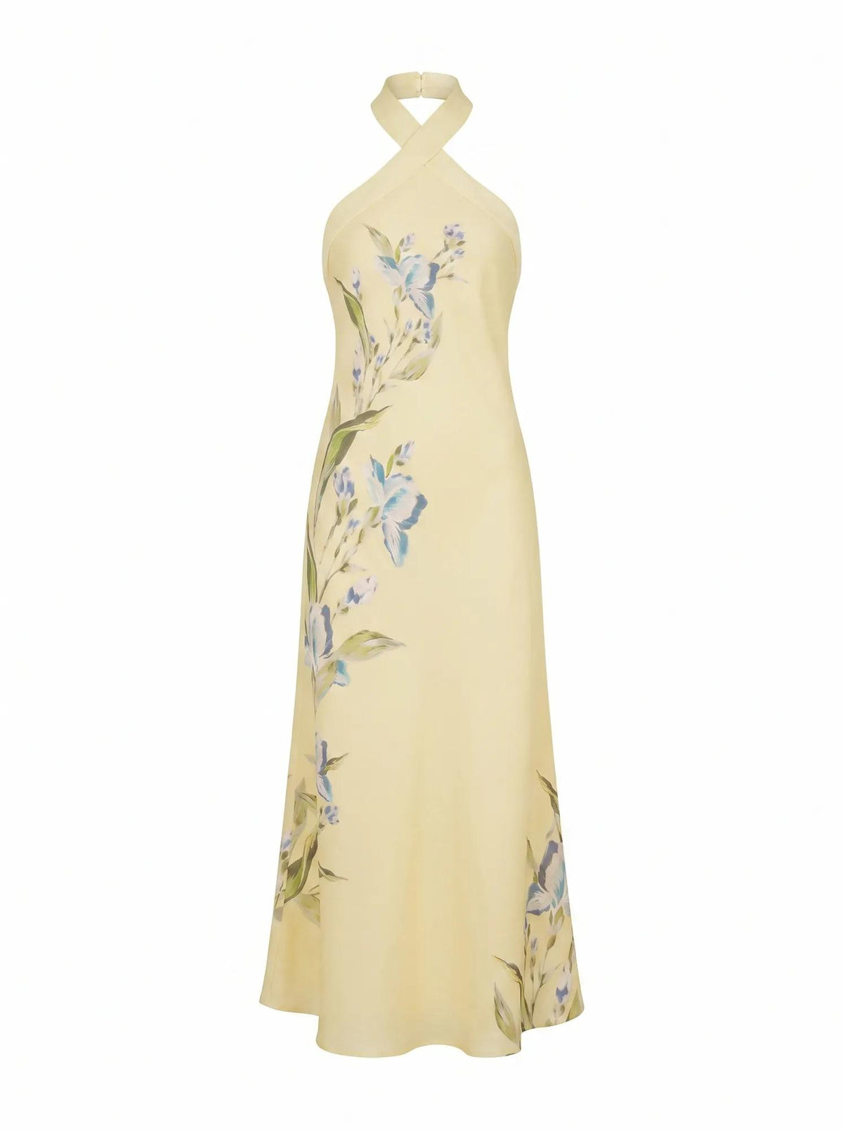 Tabitha Halter Neck Midi Light Halifax Floral_mannequin