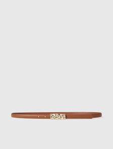 Mandy Metal Hardware Belt Tan_mannequin