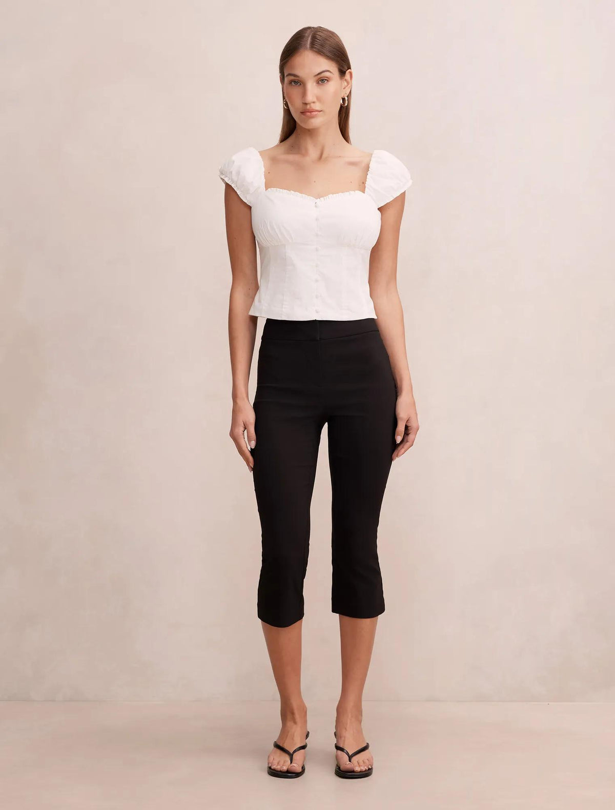 Alice Cotton Button Top Porcelain