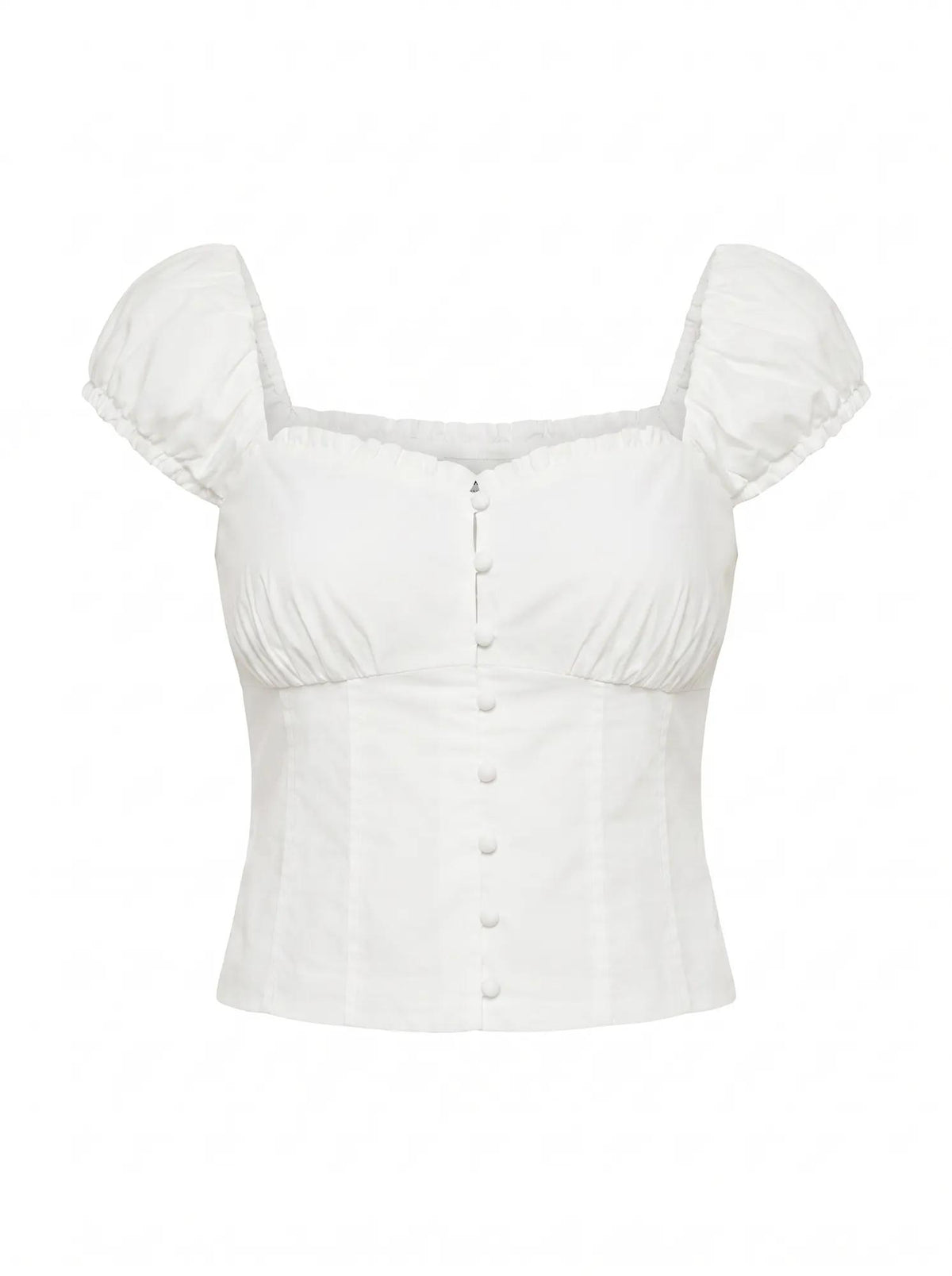 Alice Cotton Button Top Porcelain_mannequin