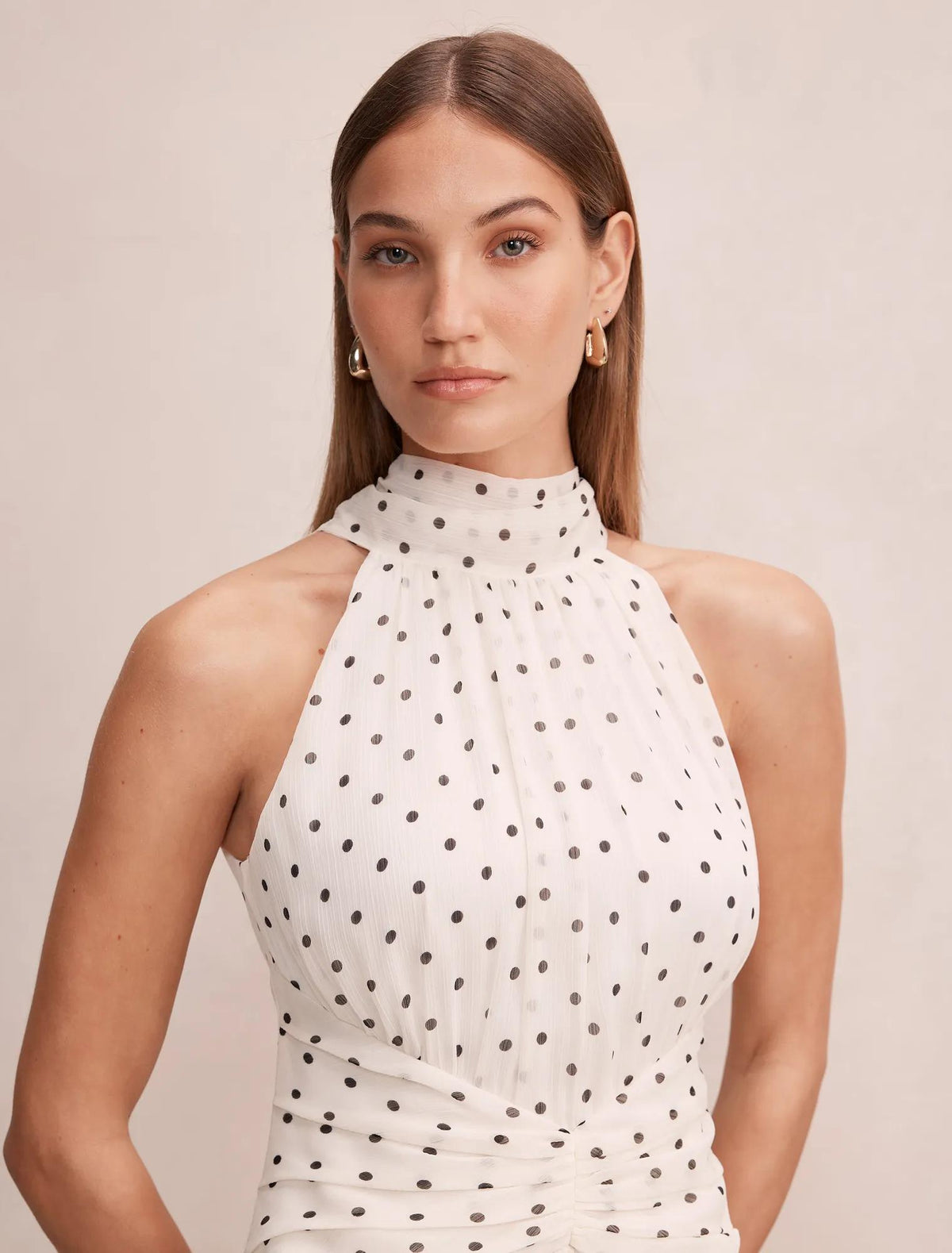 Marianna Draped Scarf Maxi Dress Kinsey Spot