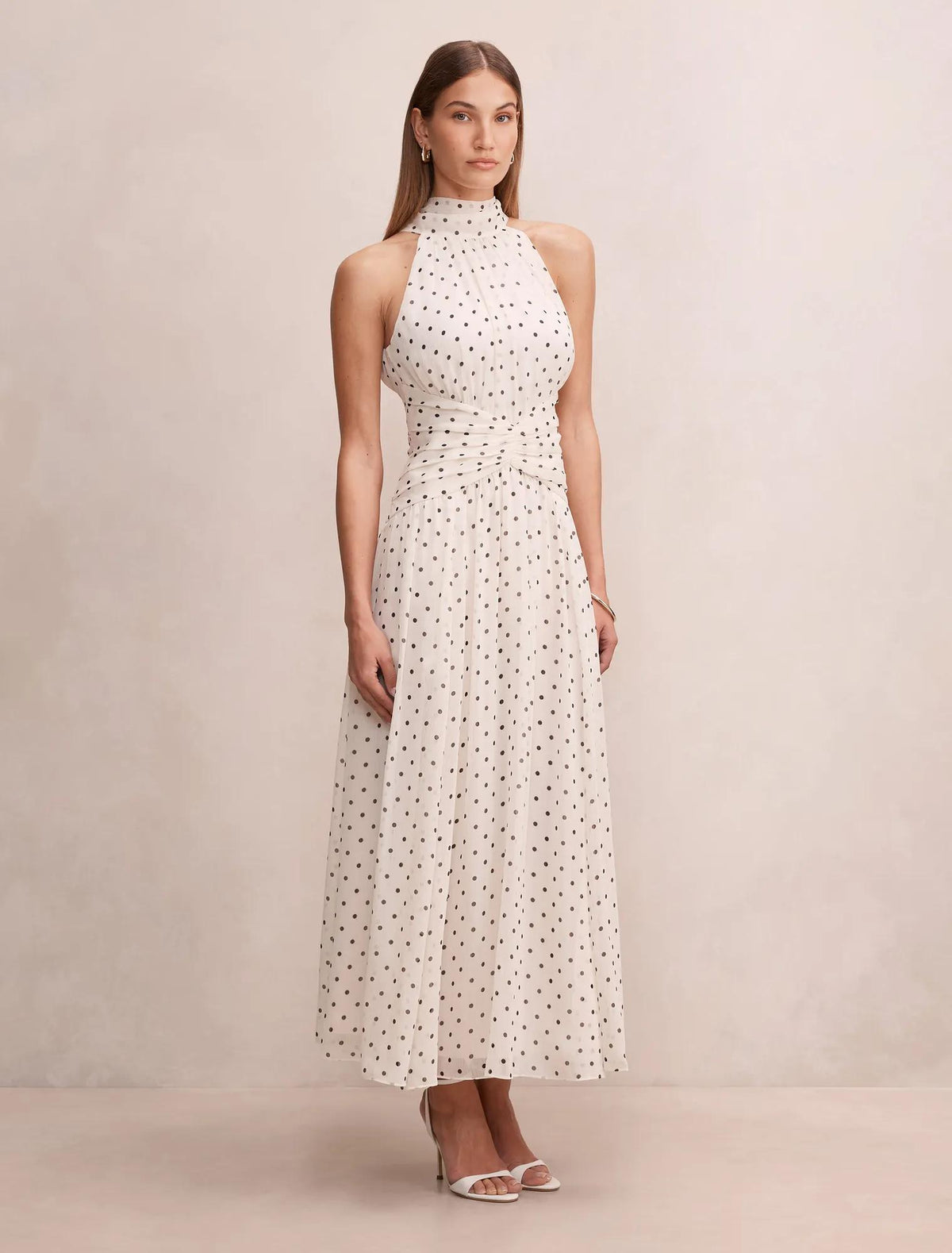 Marianna Draped Scarf Maxi Dress Kinsey Spot