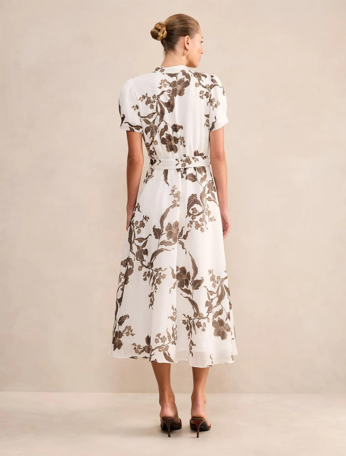 Bree Printed Shirt Midi Dress Light Mei Floral