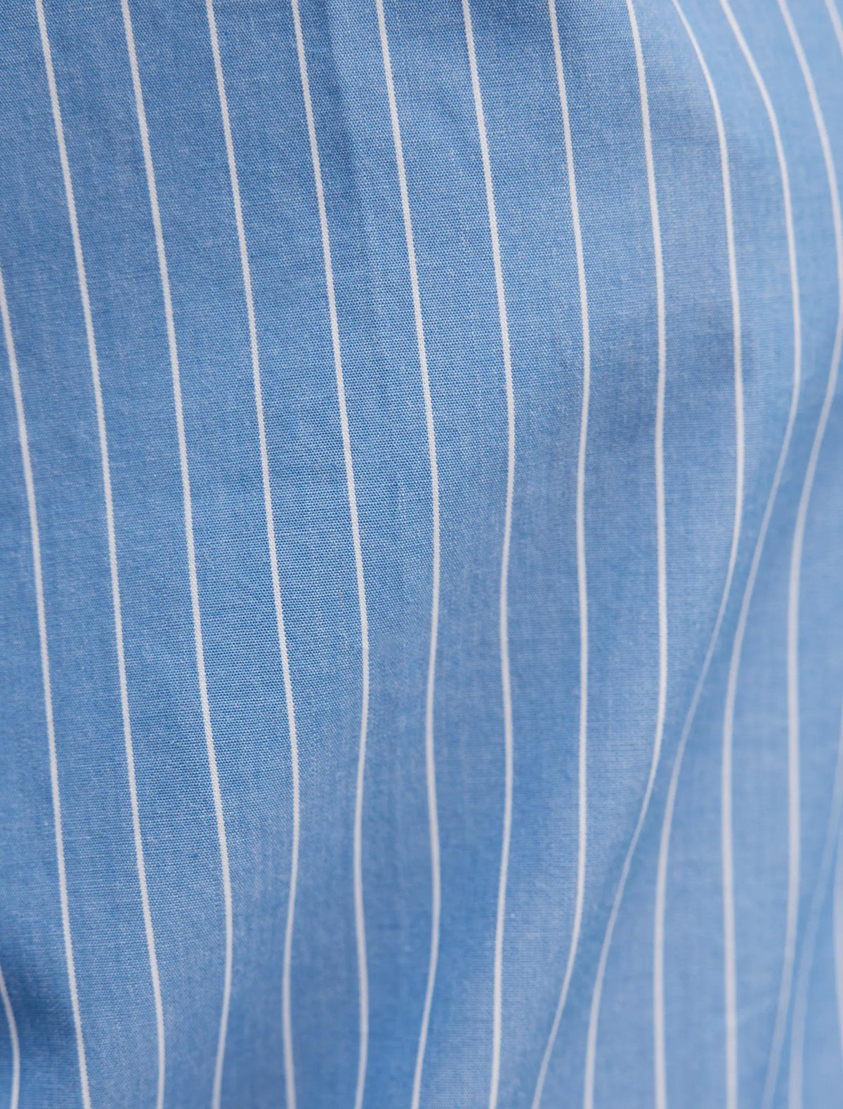 Ivie Oversized Shirt Mid Blue Stripe