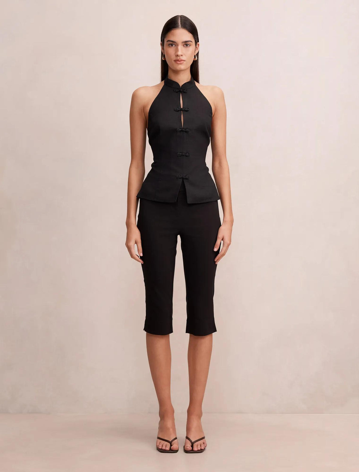 Isla Halter Top Black