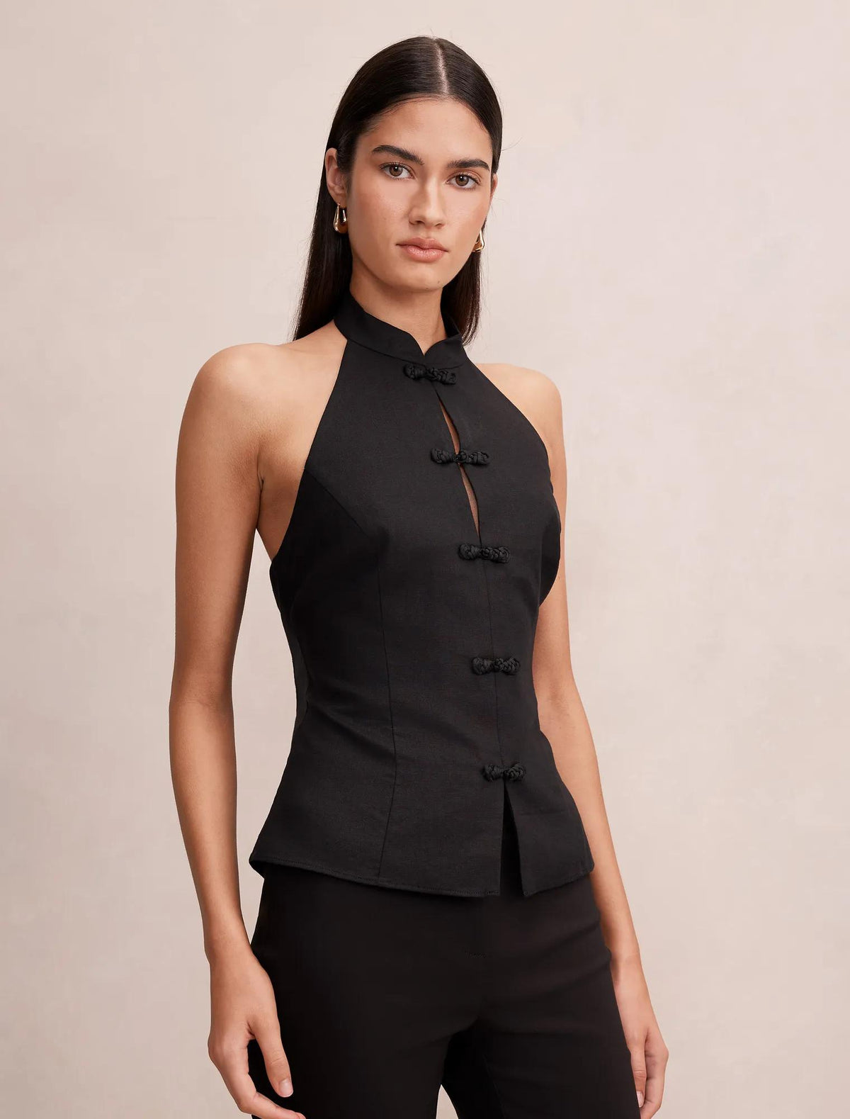 Isla Halter Top Black